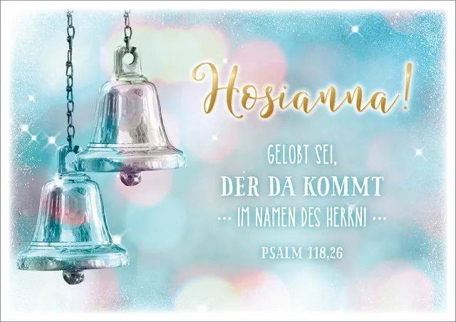 fontis-hosianna-faltkarte-weihnachten-psalm-goldfolie image 1