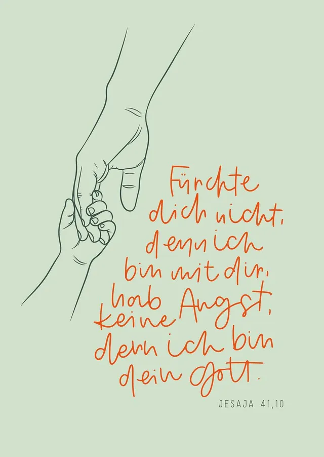 fontis-f-rchte-dich-nicht-poster-a3-hellgr-n-hand image 1