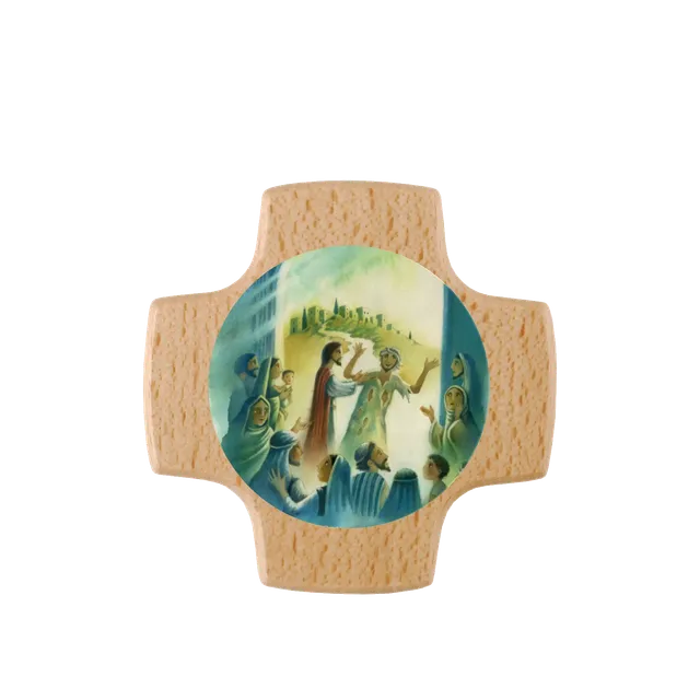 bonifatiuswerk-weites-herz-offene-augen-holzkreuz-buche-8-cm image 1