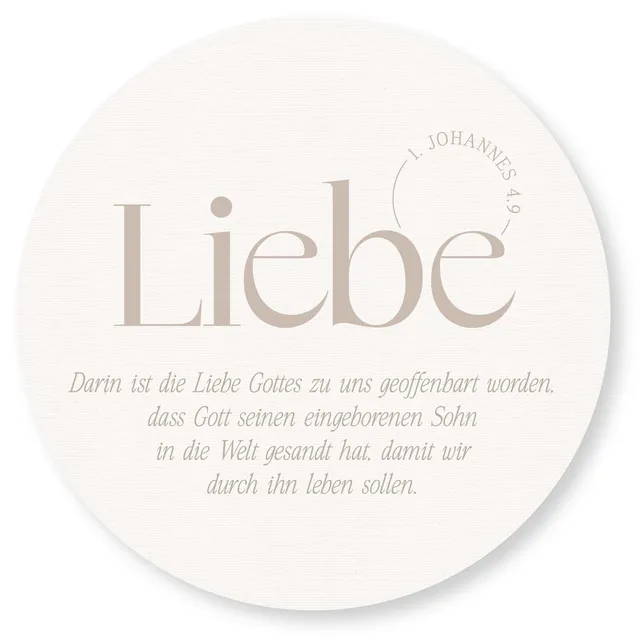 liebe-wandschmuckbild-gro-rund-40-cm-1-johannes-4-9-pastell image 1