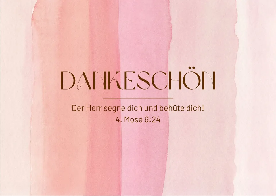 everyday-cards-postkarte-dankesch-n-a6-4-mose-6-24 image 1