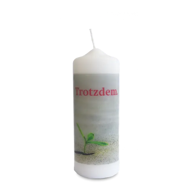 bonifatiuswerk-trotzdem-kerze-wei-6-x-16-5-cm-firmlinge image 1
