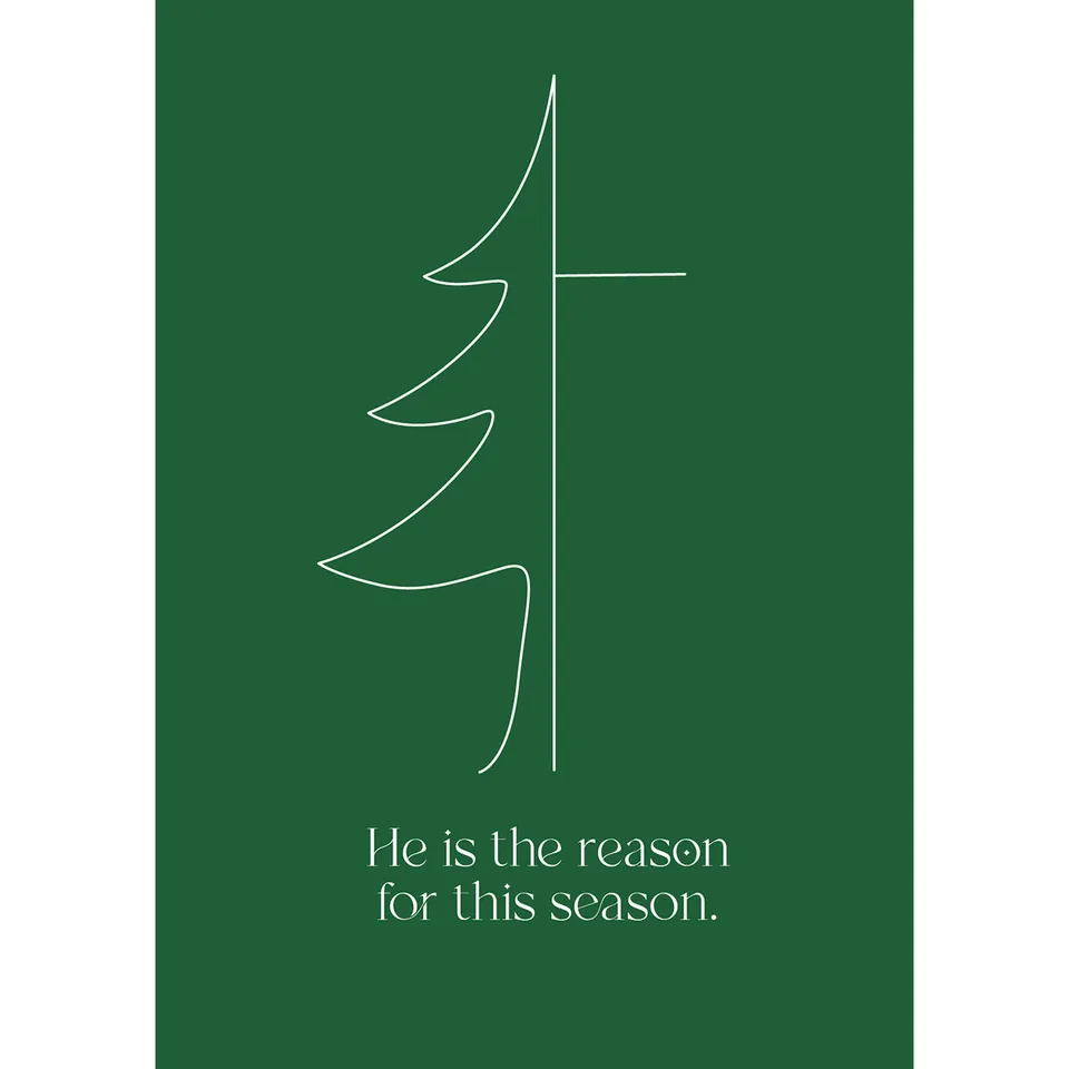 fontis-he-is-the-reason-weihnachts-postkarten-12er-set image 1