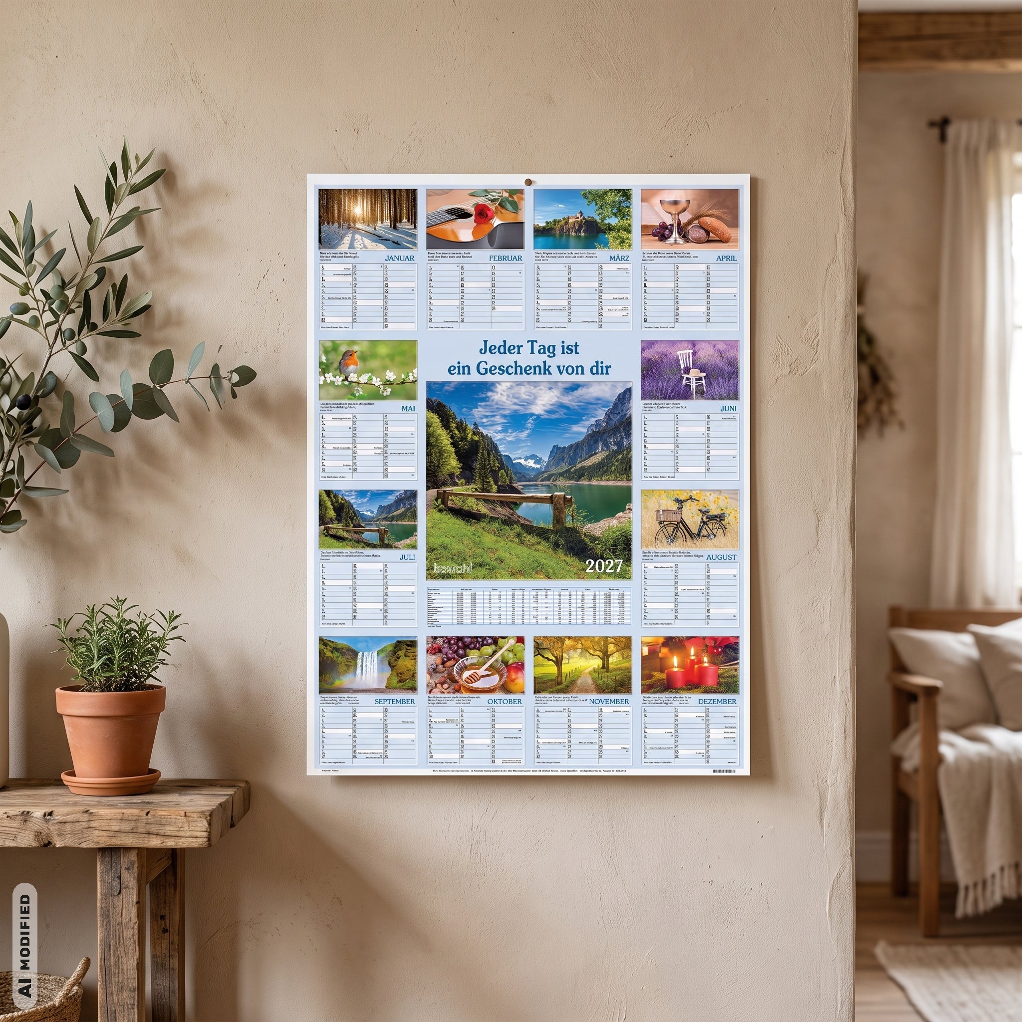 fontis-kalender-jeder-tag-ist-ein-geschenk-wandkalender-2027-50x70 image 2
