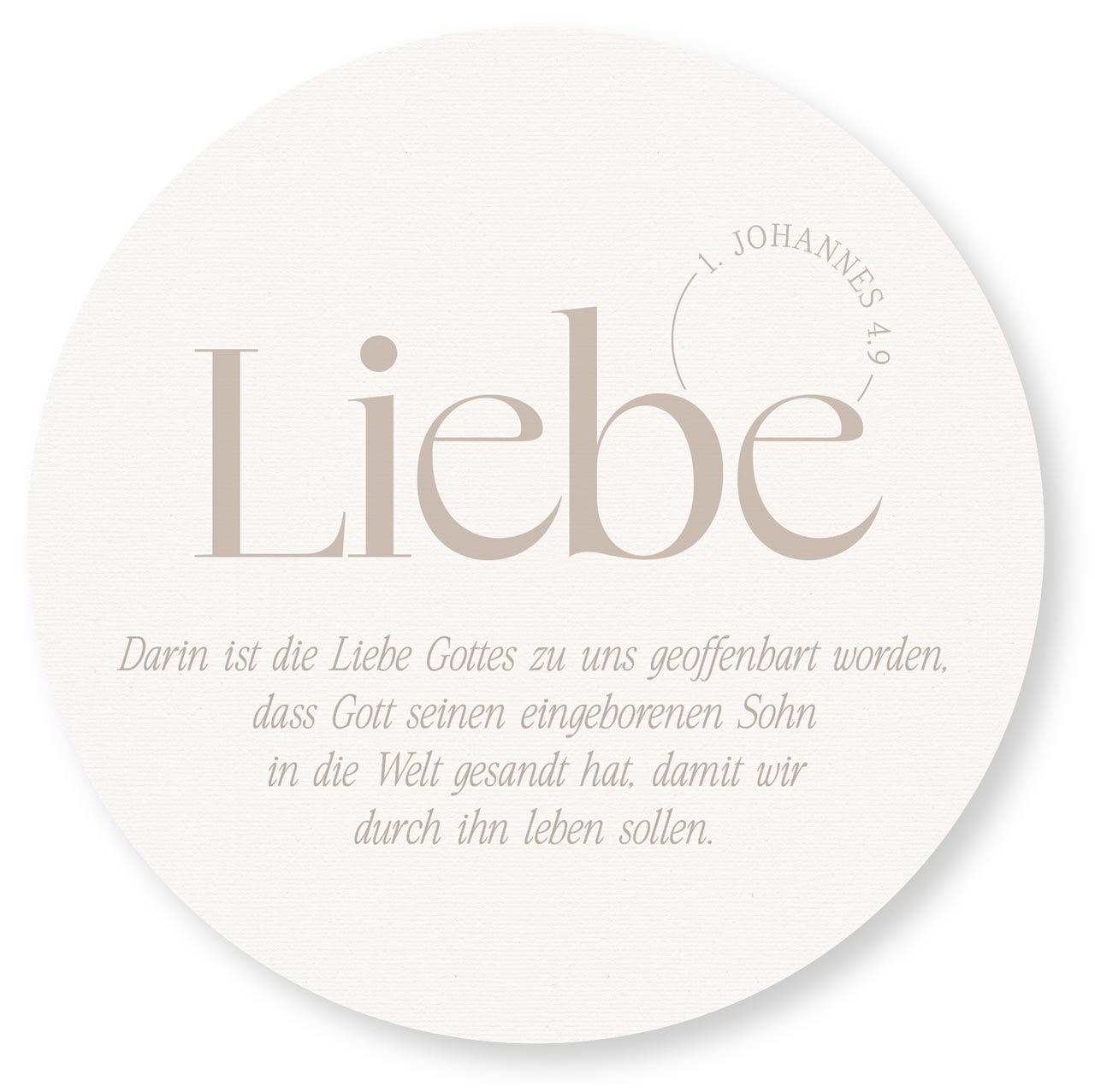 liebe-wandschmuckbild-gro-rund-40-cm-1-johannes-4-9-pastell image 1