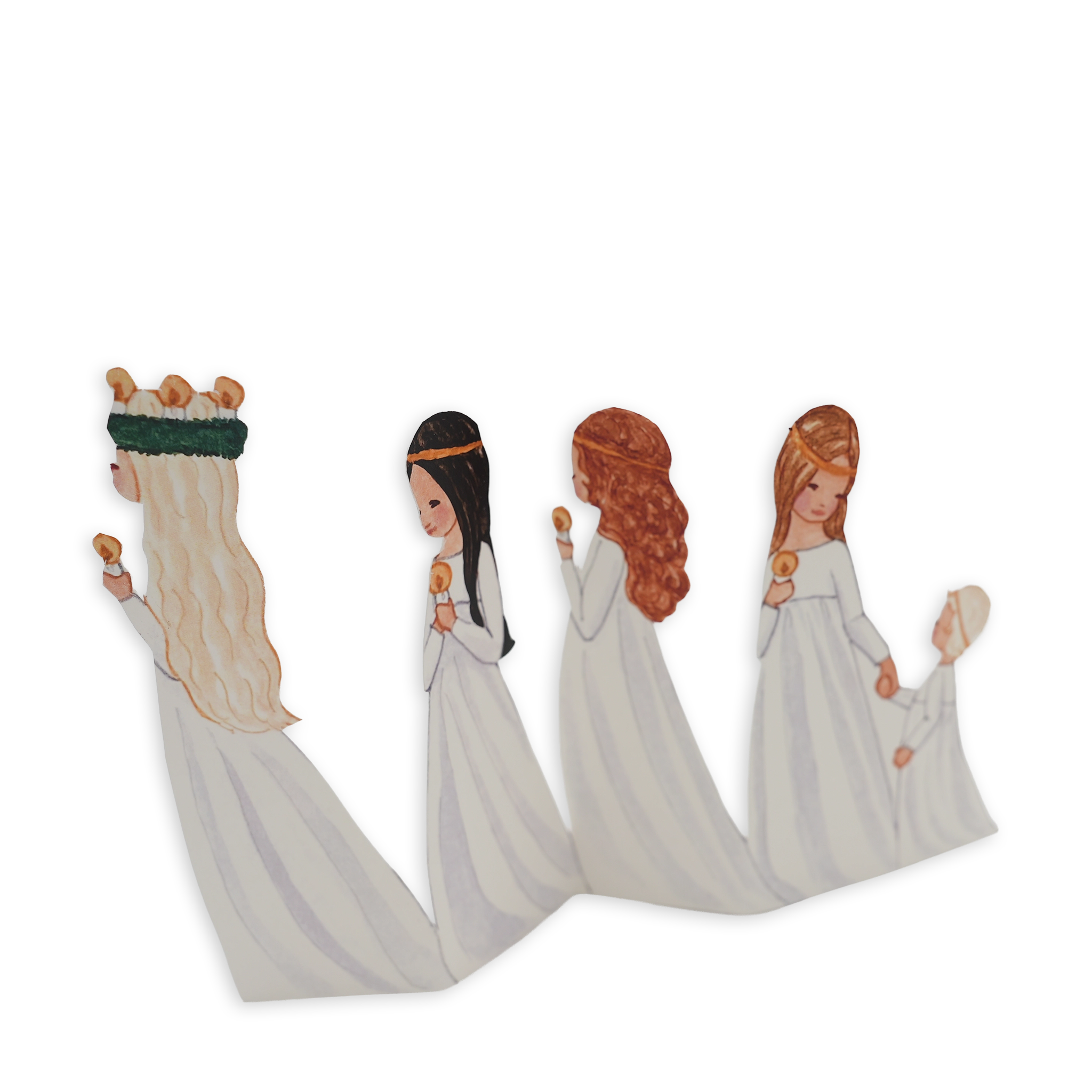 bonifatiuswerk-lucia-umzug-papier-aufsteller-weihnachtsdeko image 1