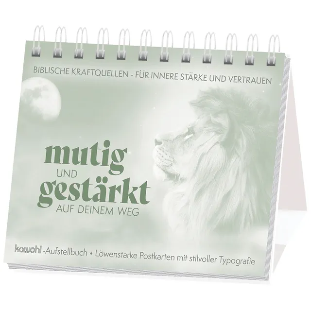 fontis-b-cher-mutig-und-gest-rkt-postkarten-aufstellbuch-24-karten image 1