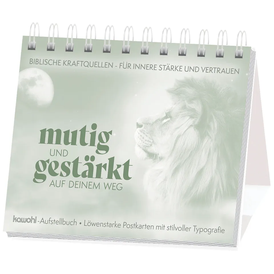 fontis-b-cher-mutig-und-gest-rkt-postkarten-aufstellbuch-24-karten image 1