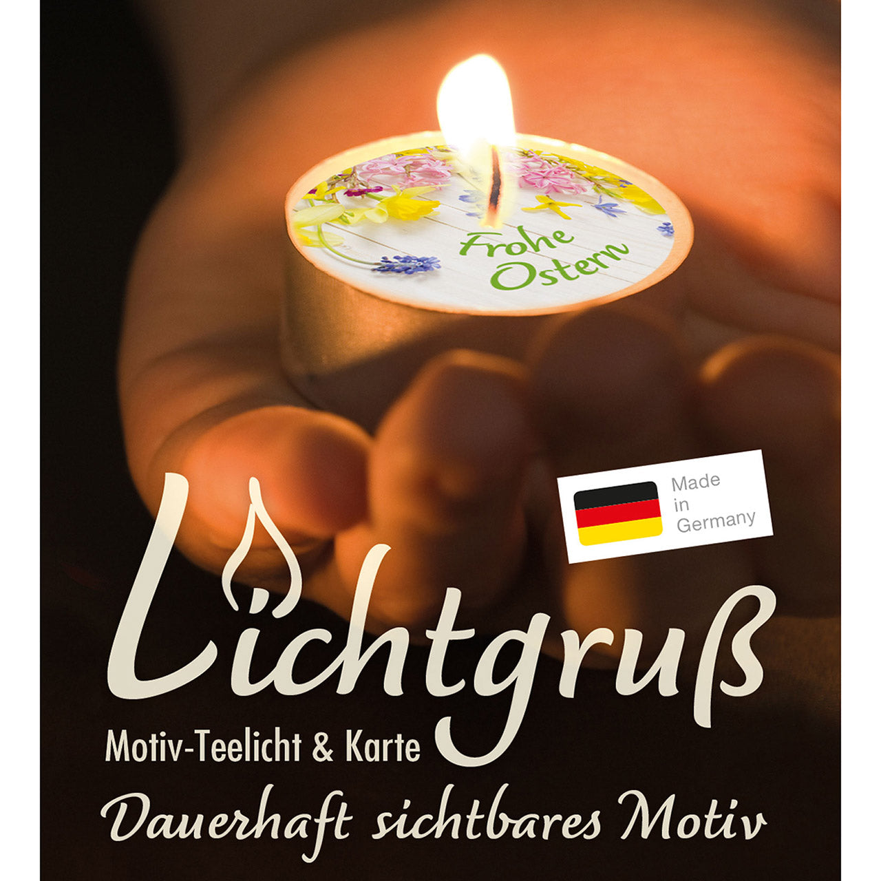 fontis-geschenke-frohe-und-gesegnete-ostern-lichtgru-teelicht-set image 2