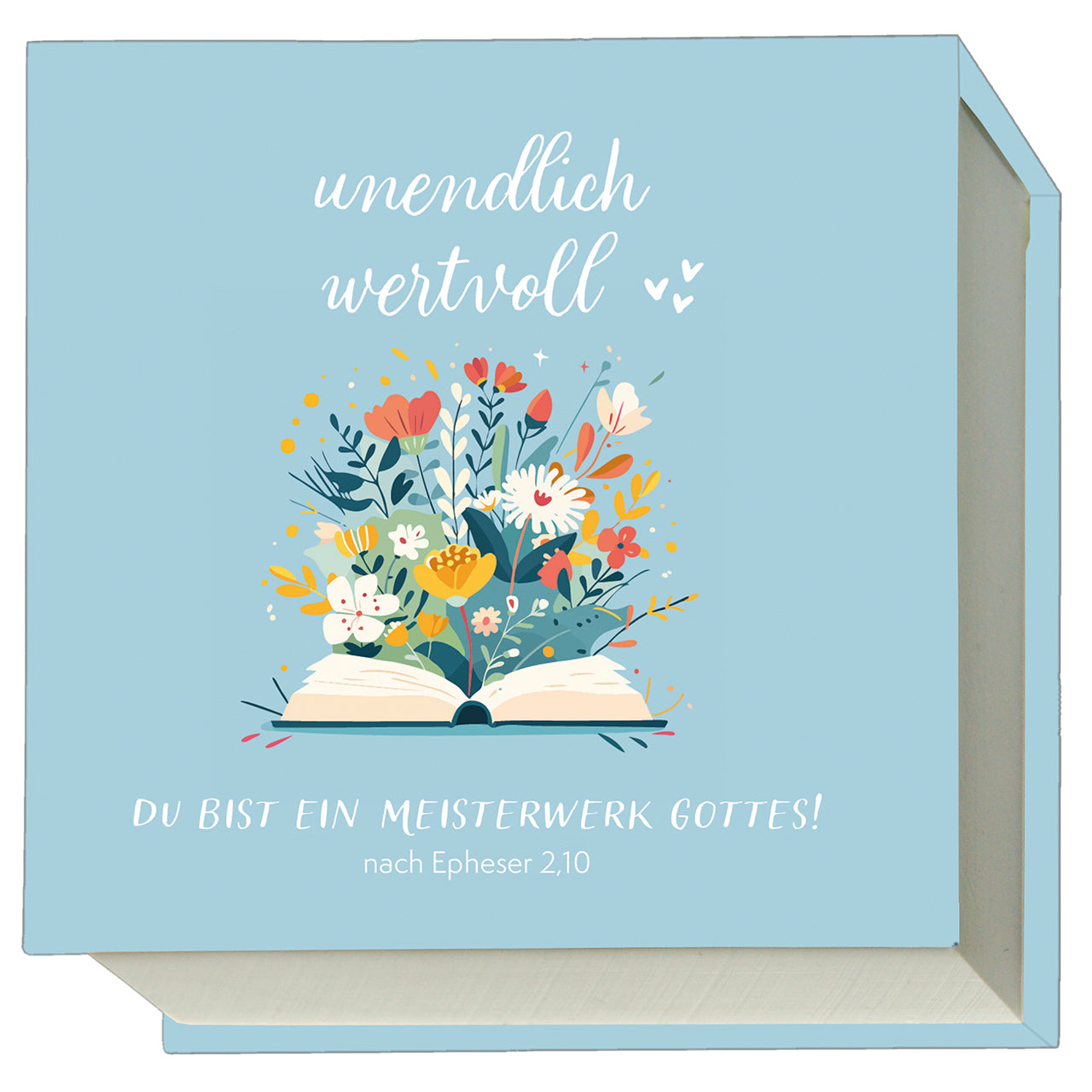 unendlich-wertvoll-notizblock-11x11-punktraster-200-blatt image 1