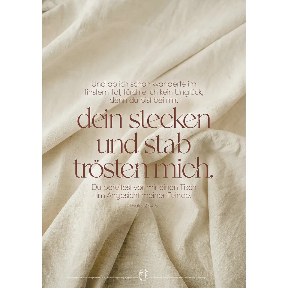 fontis-papeterie-dein-stecken-und-stab-poster-a3-psalm-23 image 1