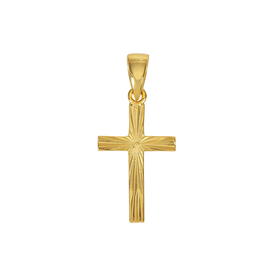 fontis-geschenke-kreuz-anh-nger-sterlingsilber-vergoldet-925 image 1