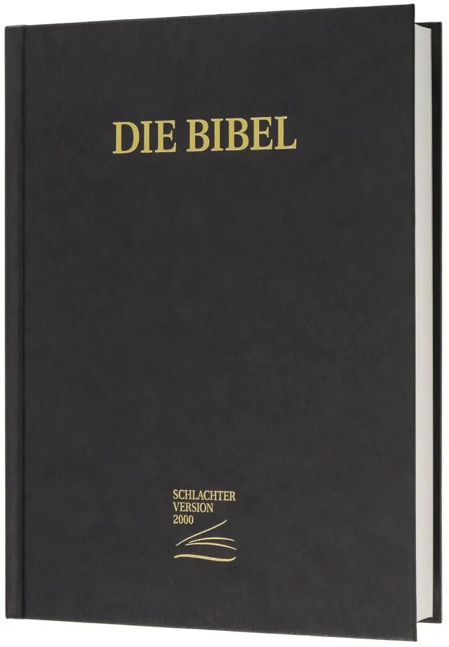 schlachter-bibel-2000-gro-druckausgabe-bibel-hardcover-schwarz image 1