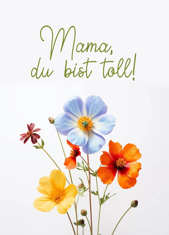 segensart-mama-du-bist-toll-postkarte-muttertag image 1