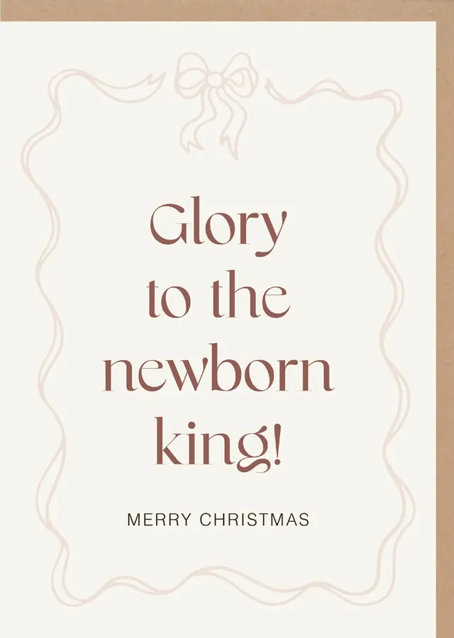 fontis-papeterie-glory-to-the-newborn-king-faltkarte-weihnachten image 1