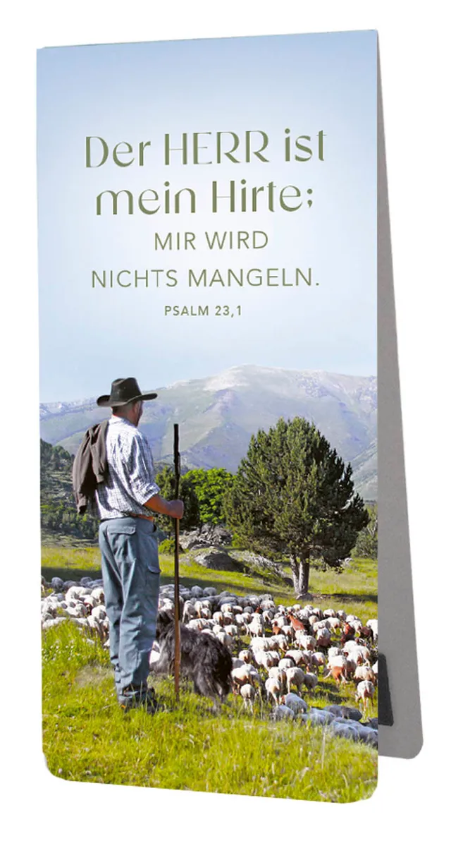 fontis-papeterie-der-herr-ist-mein-hirte-magnetlesezeichen-psalm-23 image 1