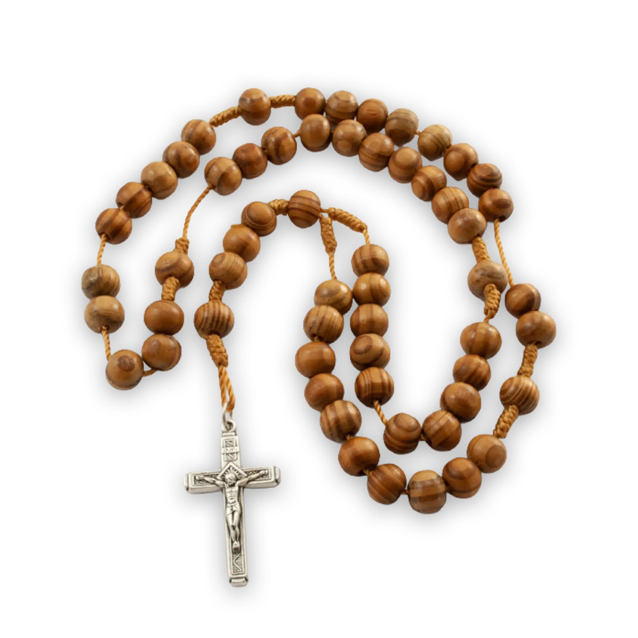 bonifatiuswerk-rosenkranz-mit-gro-en-holzperlen-kette-40-cm image 1
