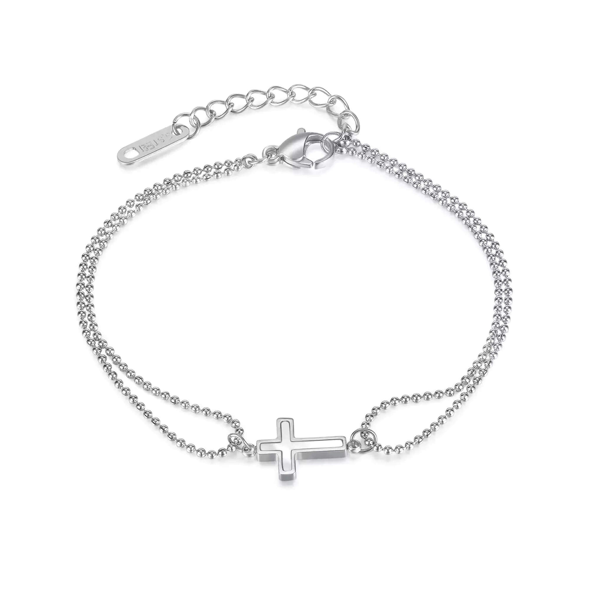 fontis-geschenke-damenarmband-kreuz-edelstahl-perlmutt image 2
