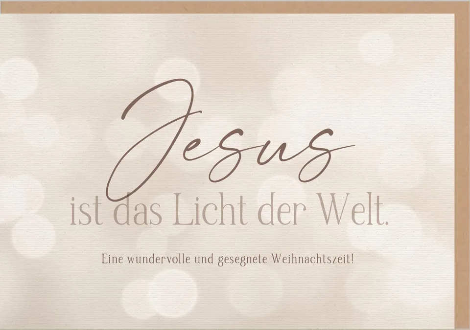fontis-papeterie-jesus-ist-das-licht-der-welt-faltkarte-weihnachten image 1