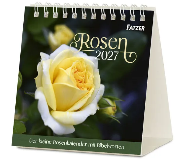rosen-2027-aufstellkalender-tischkalender-bibelverse-spiralbindung image 1