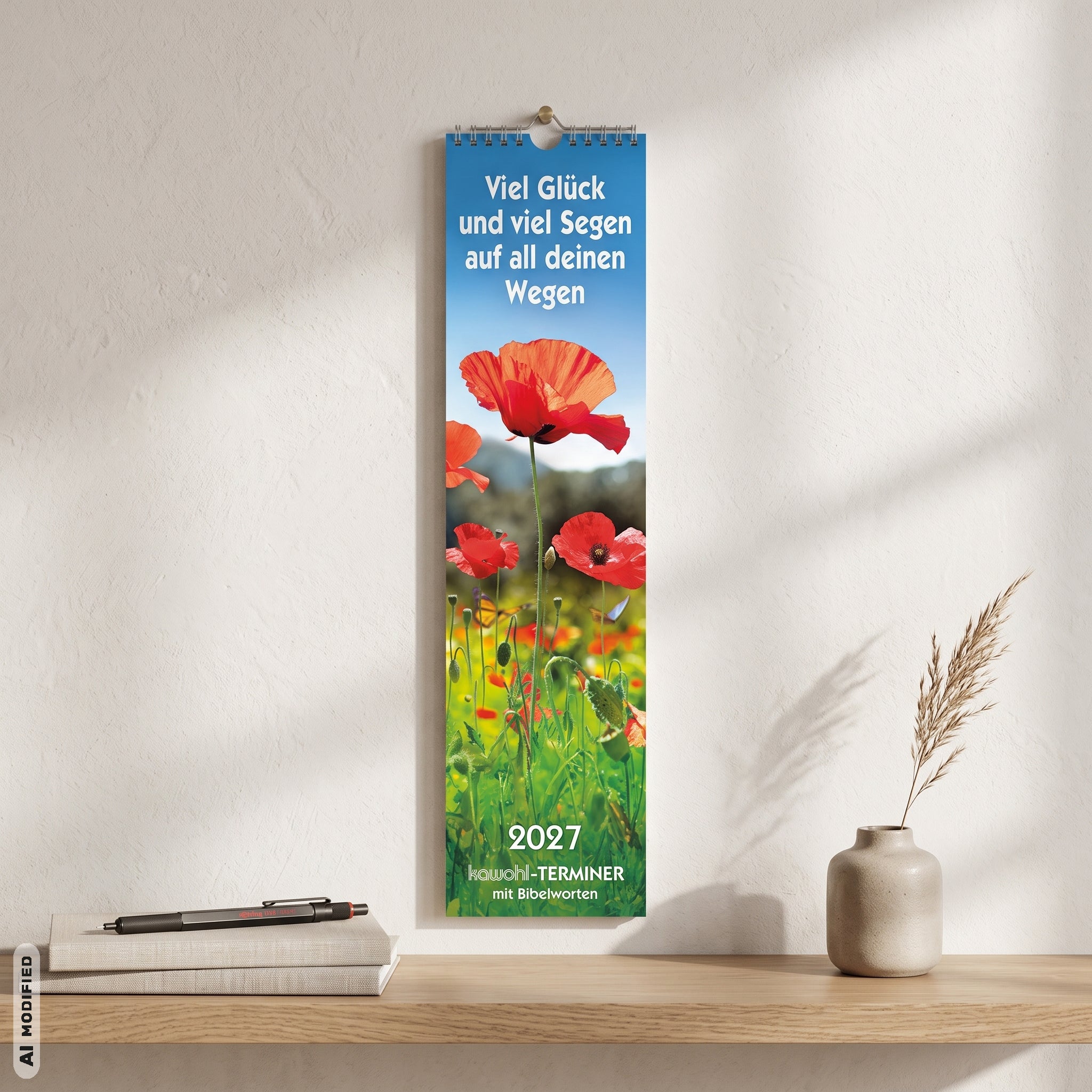 fontis-kalender-viel-gl-ck-und-viel-segen-2027-streifenkalender image 2