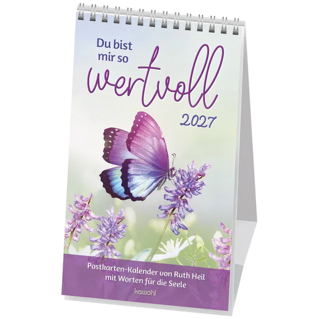 fontis-kalender-du-bist-mir-so-wertvoll-2027-postkartenkalender image 1