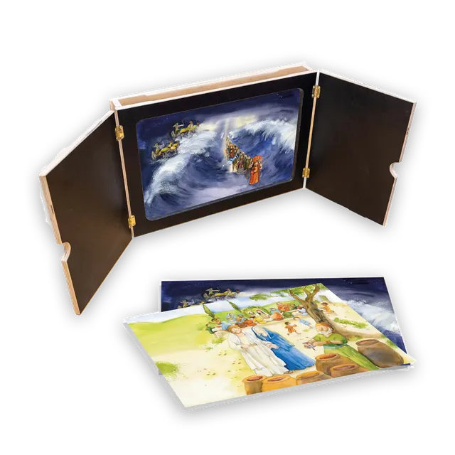 bonifatiuswerk-kamishibai-set-erz-hltheater-holz-a3-2-sets image 1