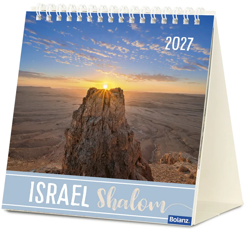 fontis-israel-shalom-2027-tischkalender-aufsteller-spiralbindung image 1