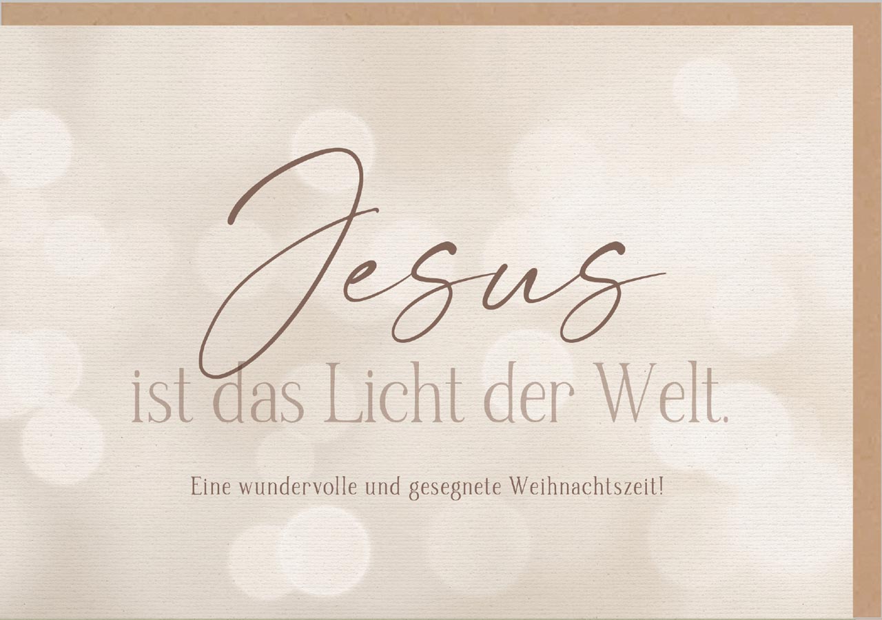 fontis-papeterie-jesus-ist-das-licht-der-welt-faltkarte-weihnachten image 1