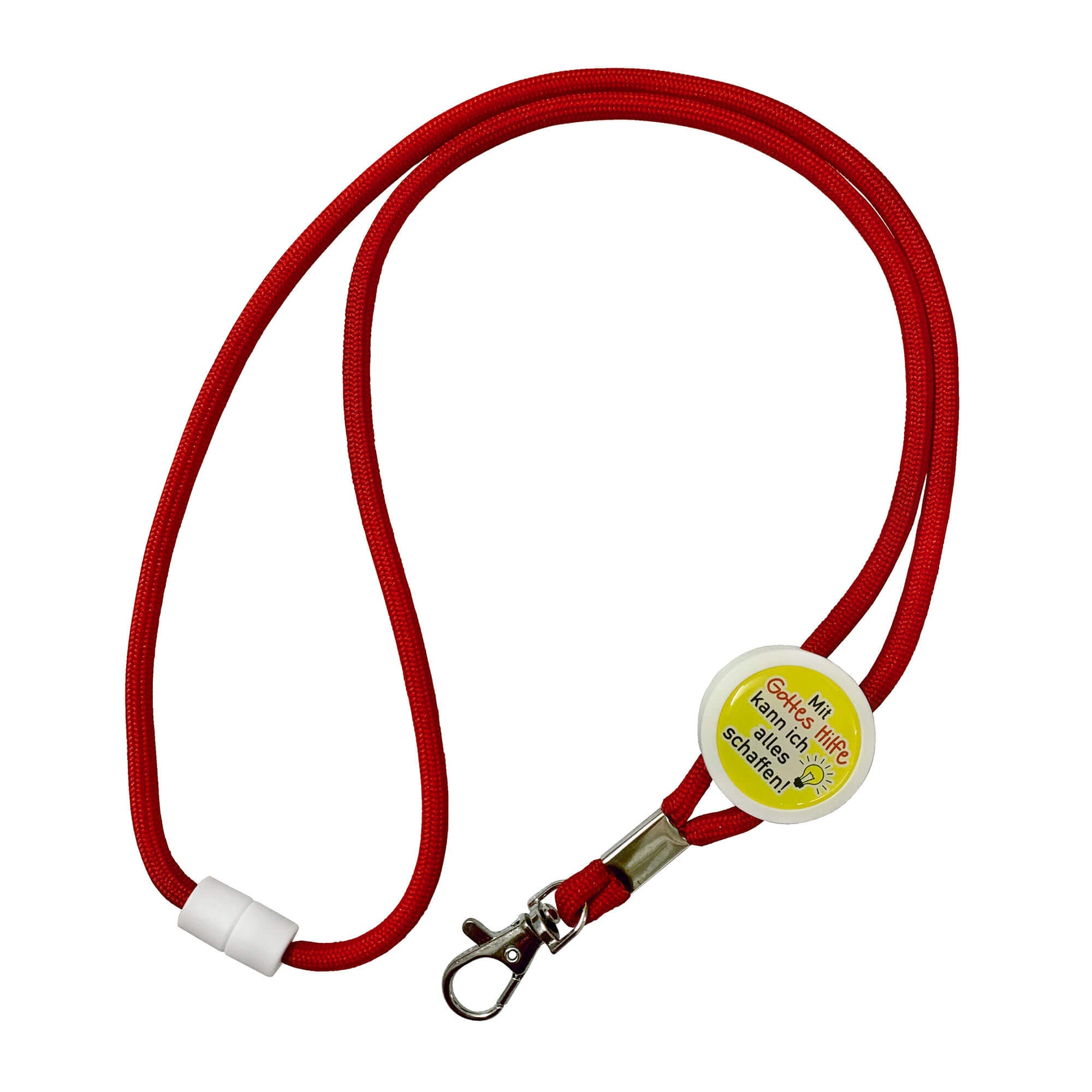 ulj-mit-gottes-hilfe-lanyard-rot-polyester-90-cm image 1