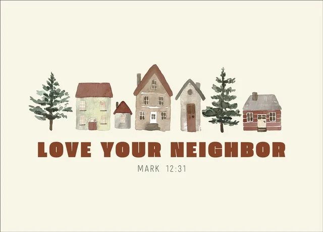 fontis-love-your-neighbor-postkarte-beige-markus-12-31 image 1