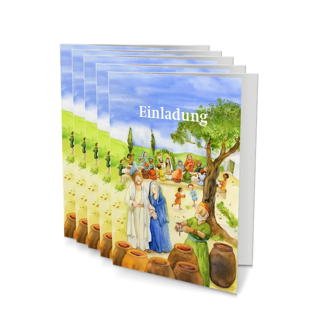 bonifatiuswerk-einladungskarten-set-erstkommunion-unser-fest image 1