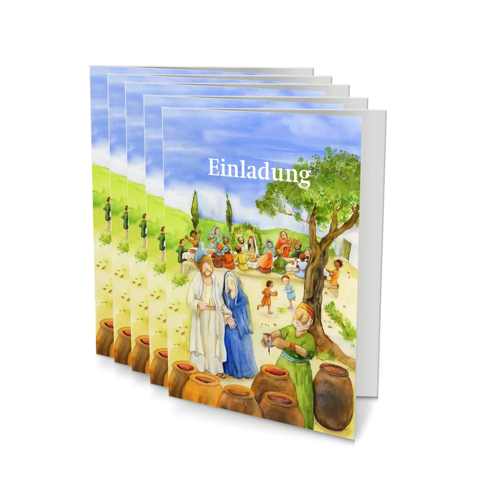 bonifatiuswerk-einladungskarten-set-erstkommunion-unser-fest image 1