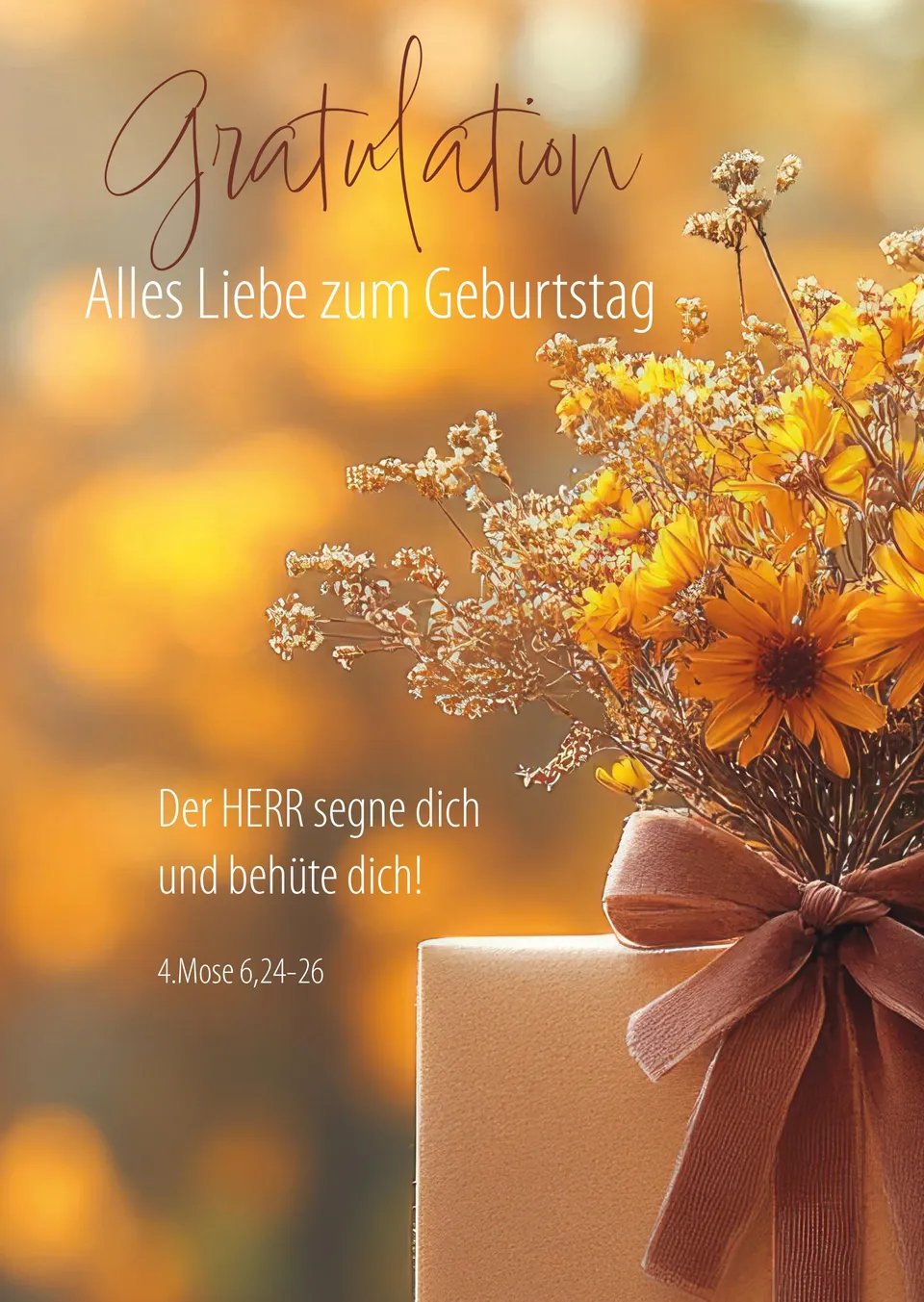 fontis-papeterie-der-herr-segne-dich-faltkarte-a6-geburtstag image 1