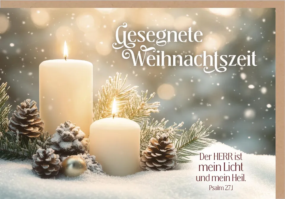 fontis-papeterie-gesegnete-weihnachtszeit-faltkarte-weihnachten-psalm image 1