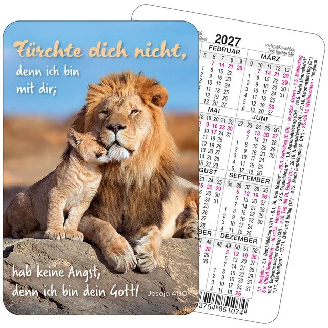 fontis-kalender-f-rchte-dich-nicht-spielkarten-kalender-2027-tiere image 1