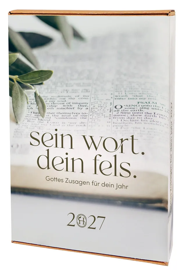 fontis-sein-wort-dein-fels-2027-postkartenkalender-mit-holzaufsteller image 1
