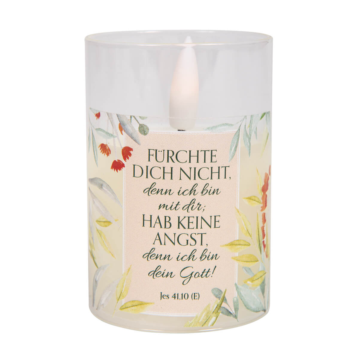 fontis-f-rchte-dich-nicht-led-kerze-im-windlichtglas-jesaja-41-10 image 1