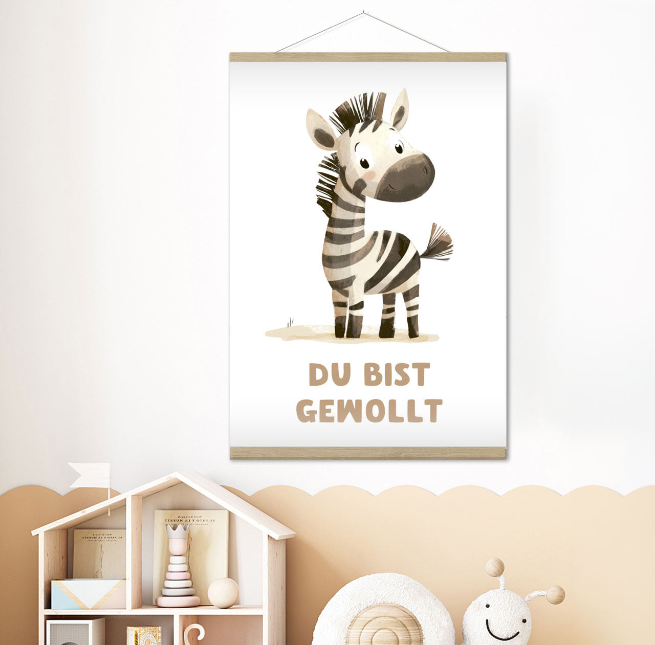 fontis-papeterie-du-bist-gewollt-zebra-poster-a3-kinder image 2