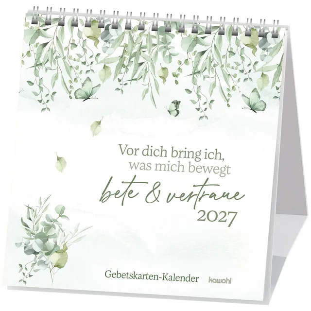 fontis-kalender-vor-dich-bring-ich-2027-postkartenkalender-gebet image 1
