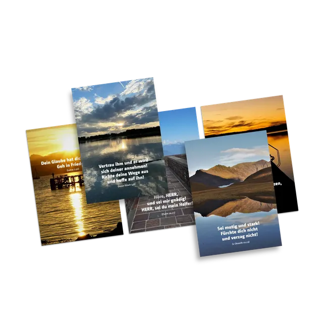 bonifatiuswerk-mut-und-vertrauen-postkarten-5er-pack-bibelverse image 1