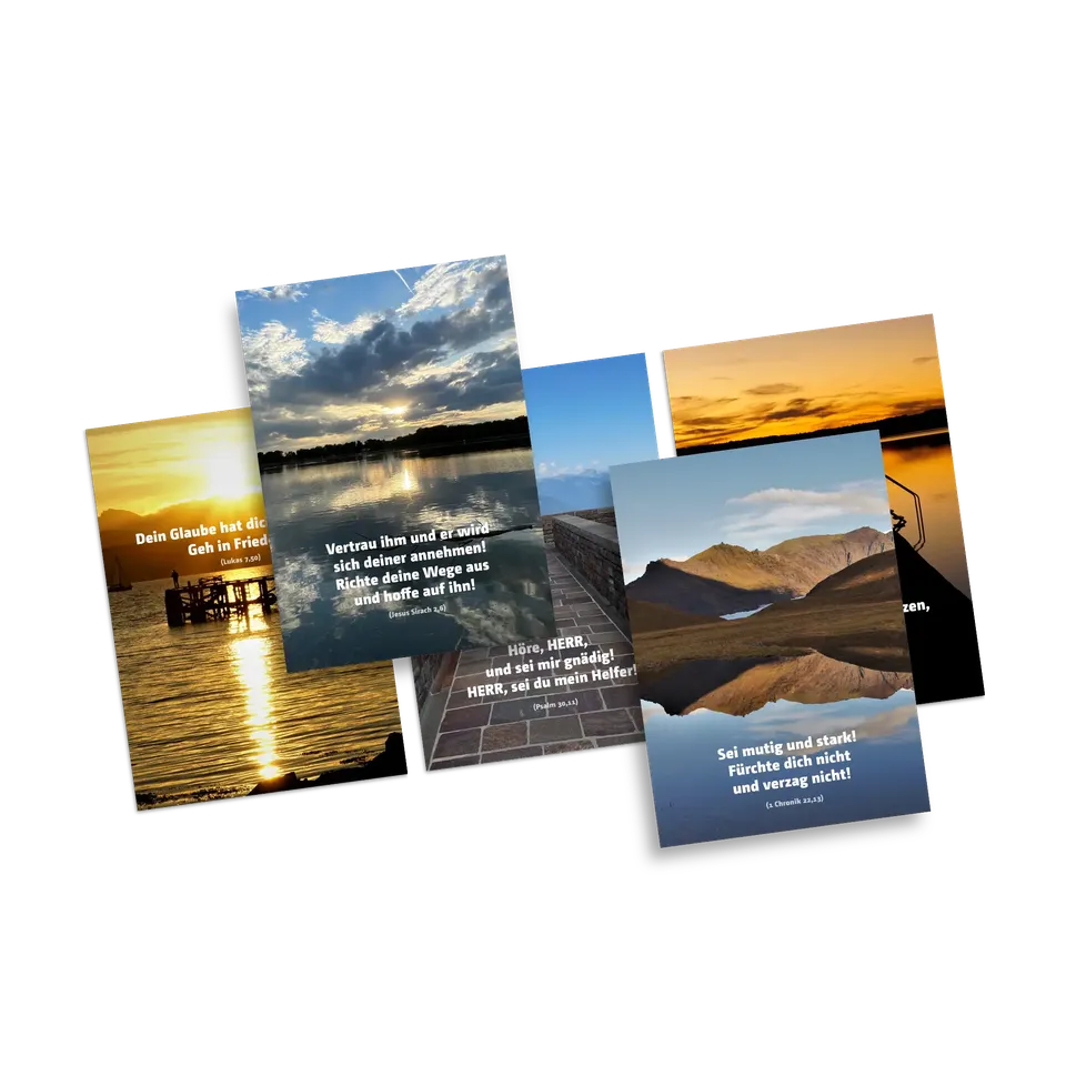 bonifatiuswerk-mut-und-vertrauen-postkarten-5er-pack-bibelverse image 1