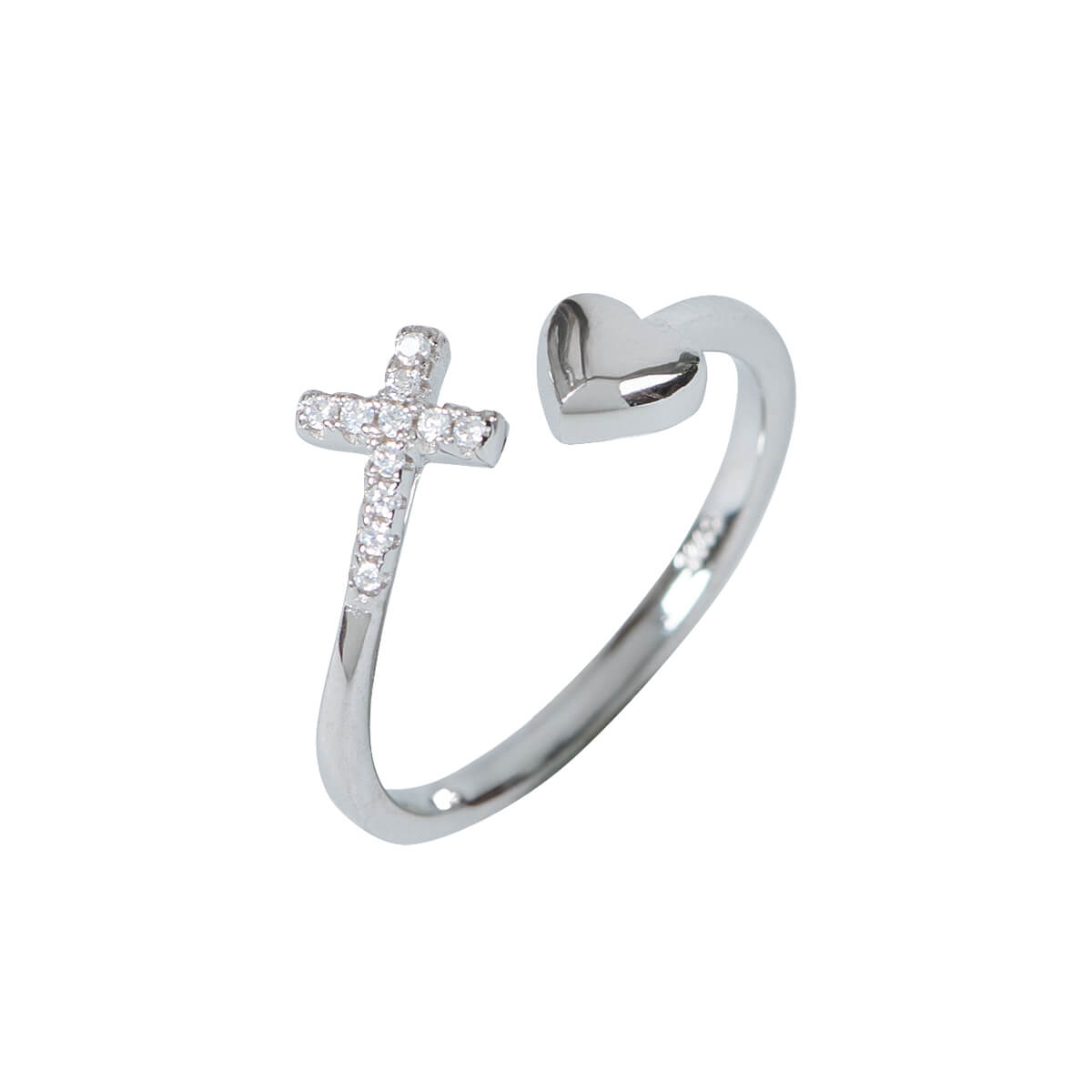 fontis-geschenke-kreuz-herz-ring-sterlingsilber-925-mit-zirkonia image 1
