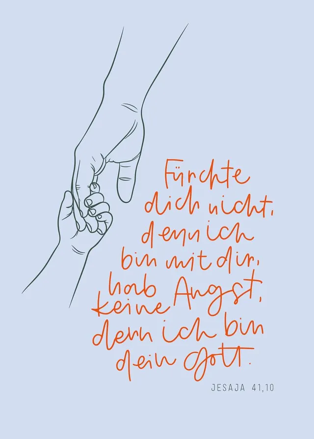 fontis-f-rchte-dich-nicht-postkarte-blau-motiv-h-nde-jesaja-41-10 image 1
