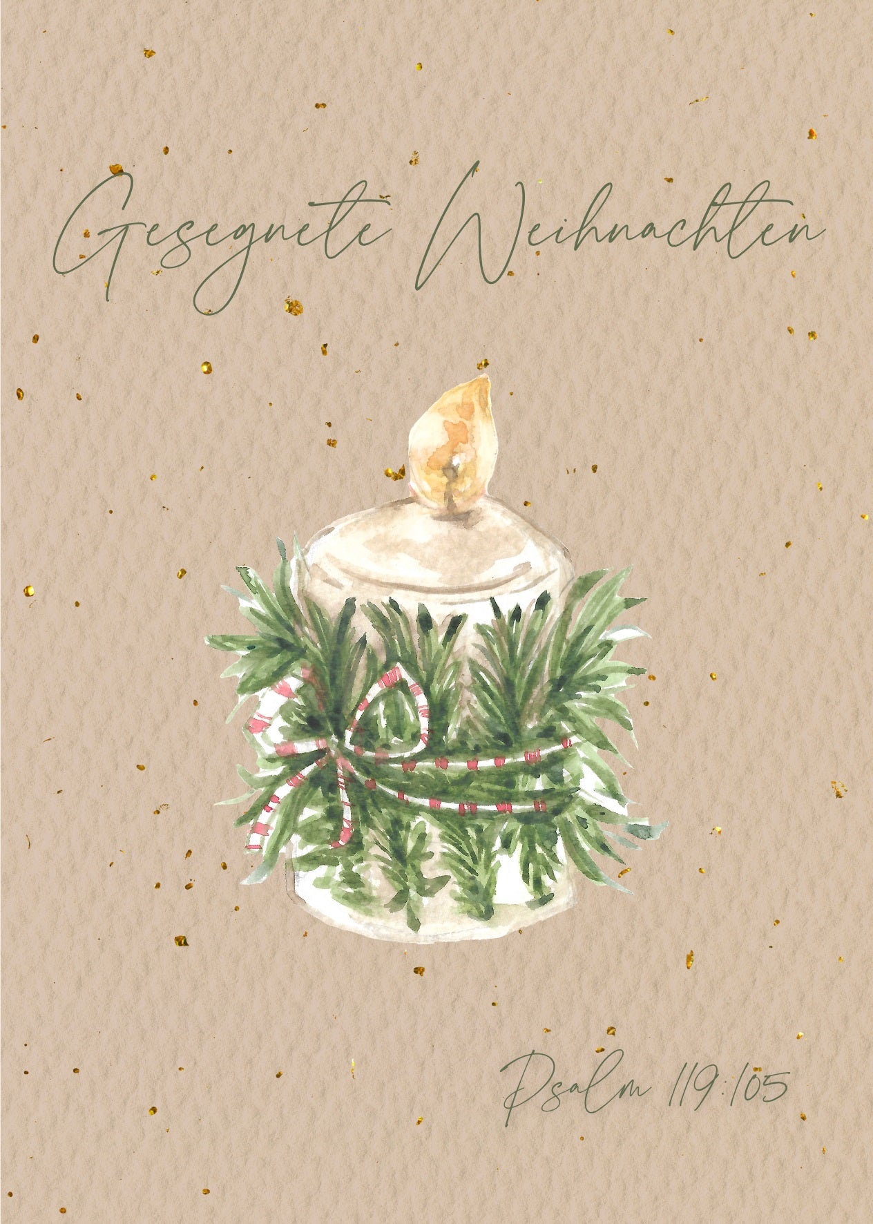 fontis-gesegnete-weihnachten-aquarell-postkarte-a6 image 1