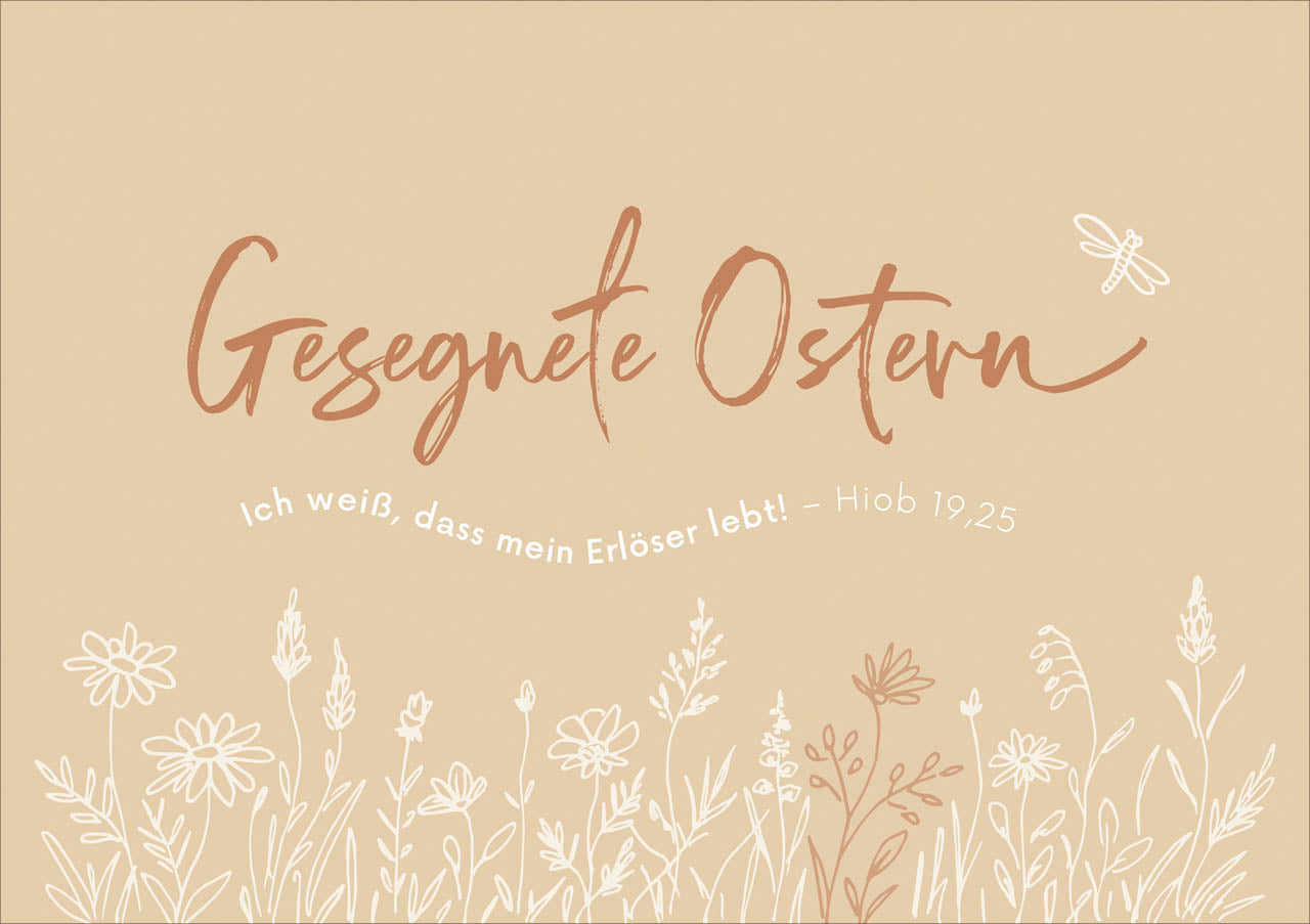 fontis-gesegnete-ostern-faltkarte-ostern-hiob-19-25 image 1