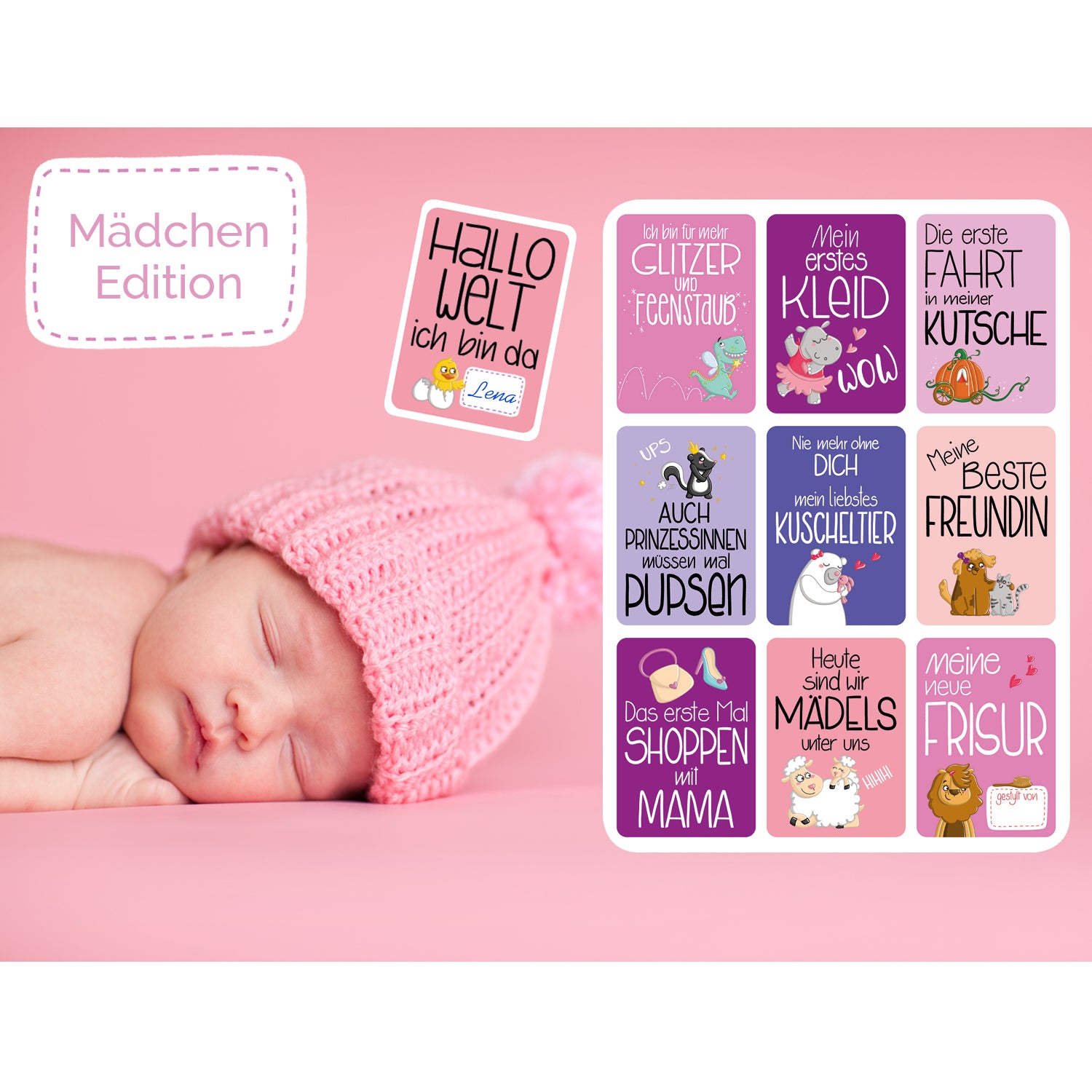 gl-ckswolke-meilensteinkarten-baby-m-dchen-40-karten-a6 image 4