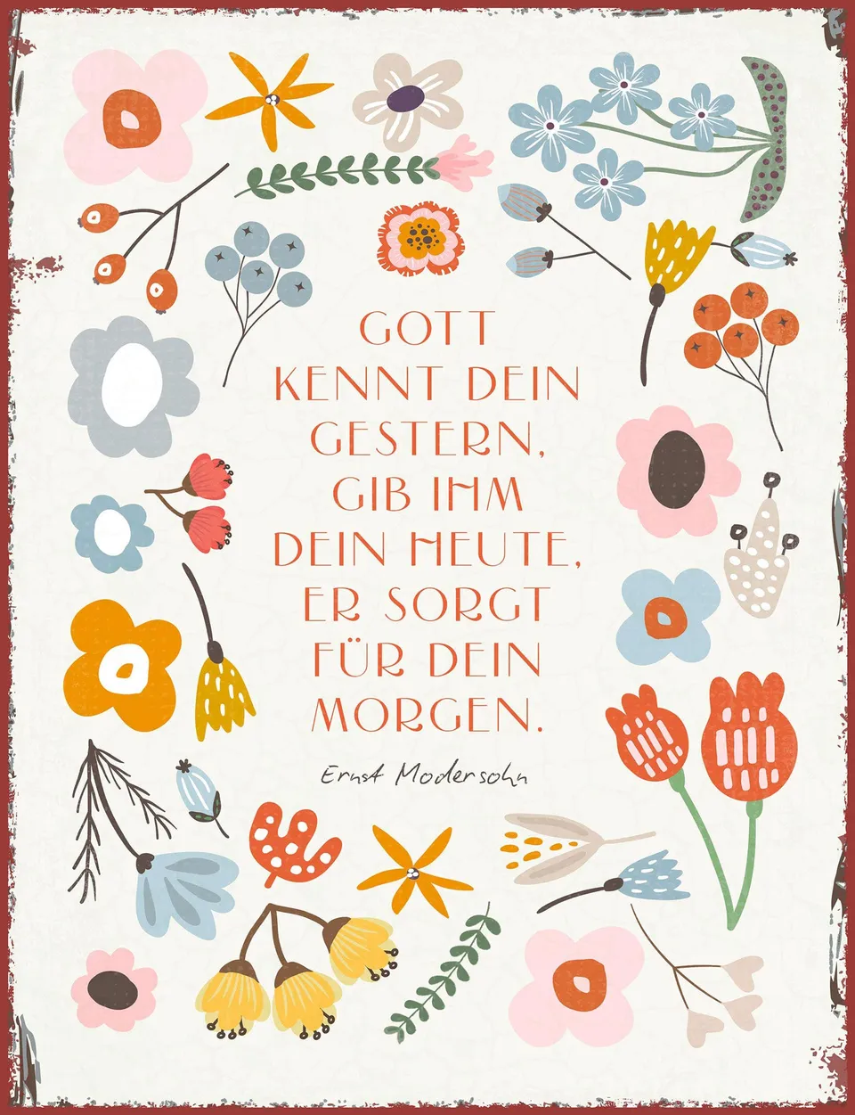 fontis-geschenke-gott-kennt-dein-gestern-metallschild-27x35 image 1