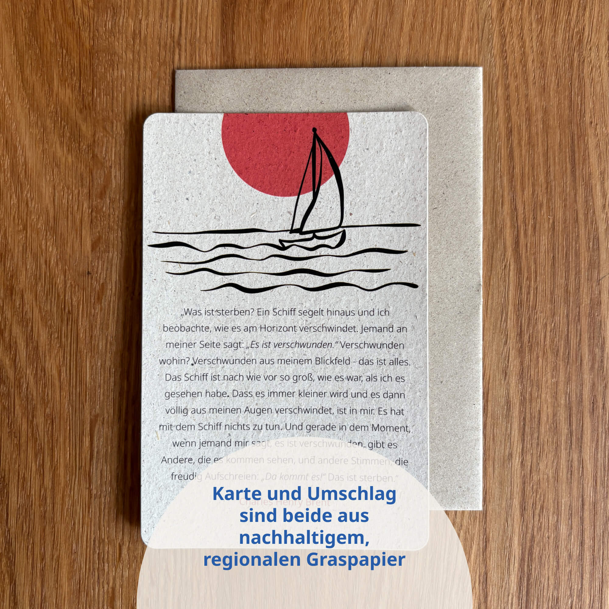 gedenken-schenken-schiff-beileidskarte-aus-graspapier-vegan image 2