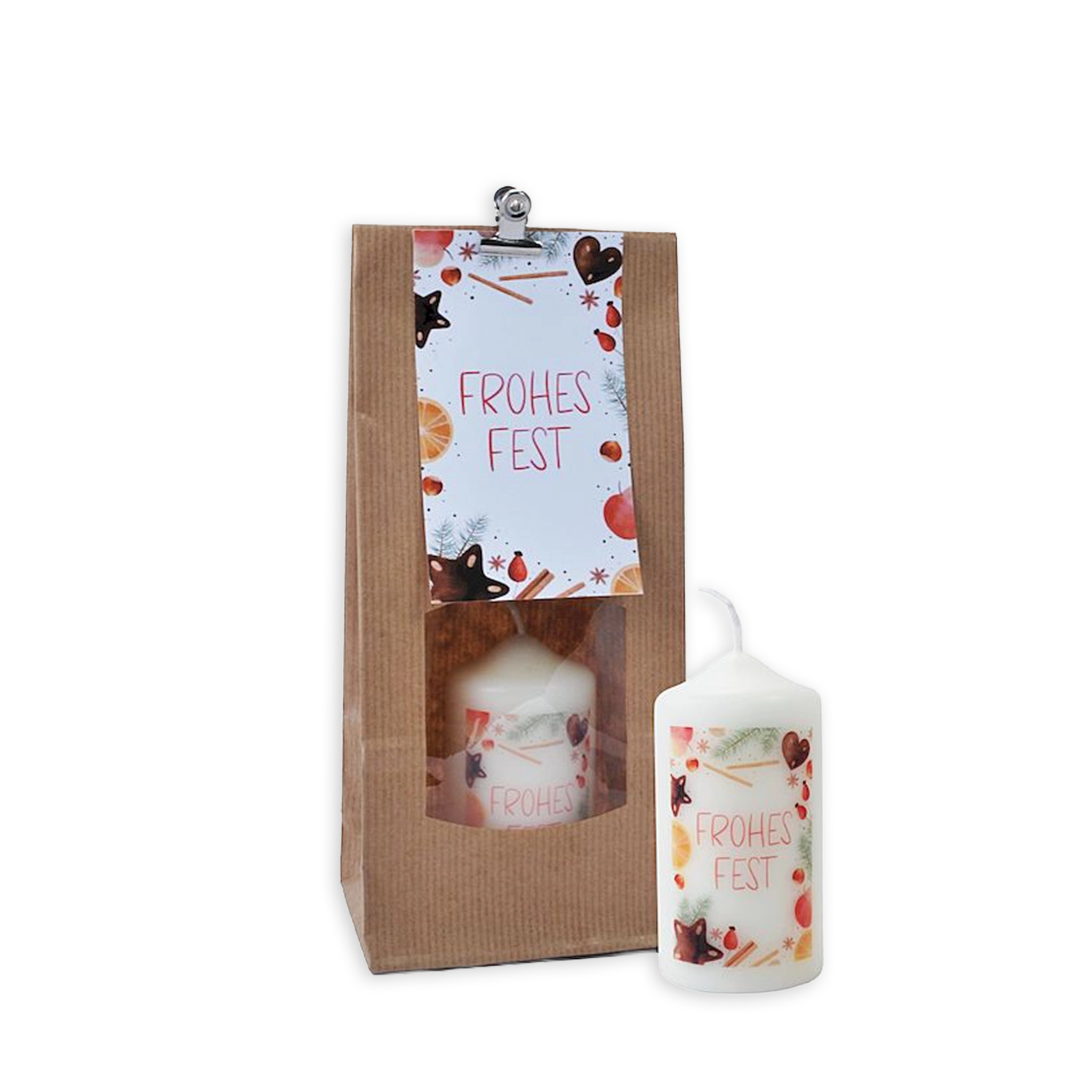 bonifatiuswerk-frohes-fest-stumpenkerze-10-cm-geschenkset image 1